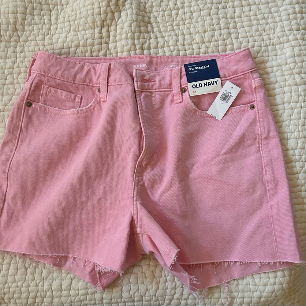 Brand new wirh tags old navy og straight pink shorts size 10